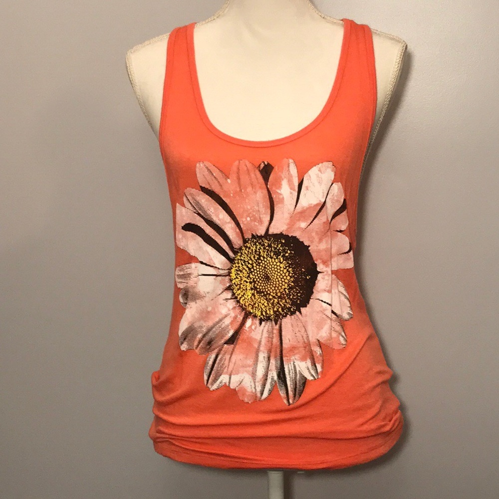 Sunflower Pink-Orange Modern Lux Tank-Top
